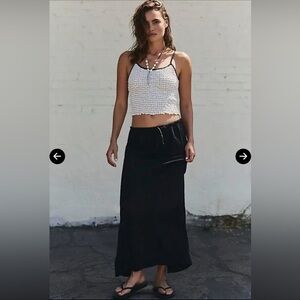 Free People Babetown Linen Skirt Set